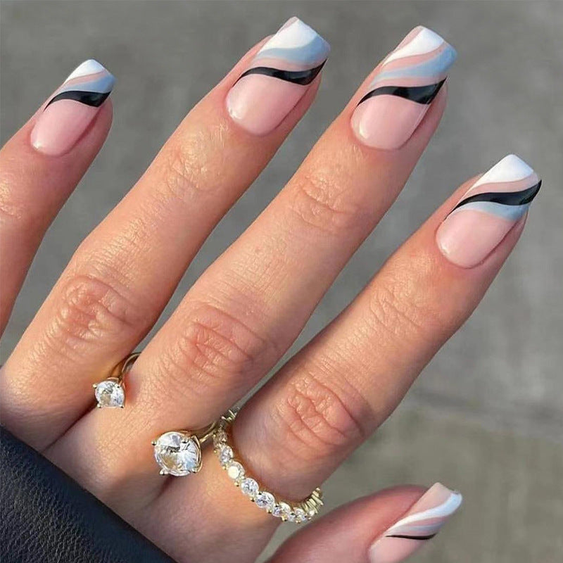 PastelWaves™ Press On Nails (24 PCS)